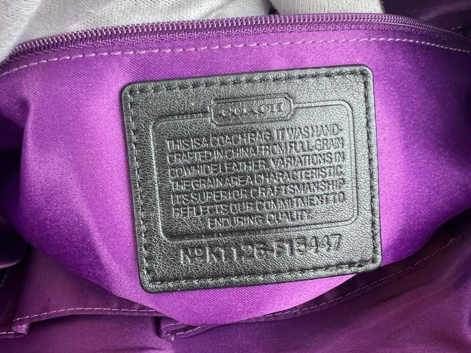 Coach Ashley Black Leather Satchel Bag