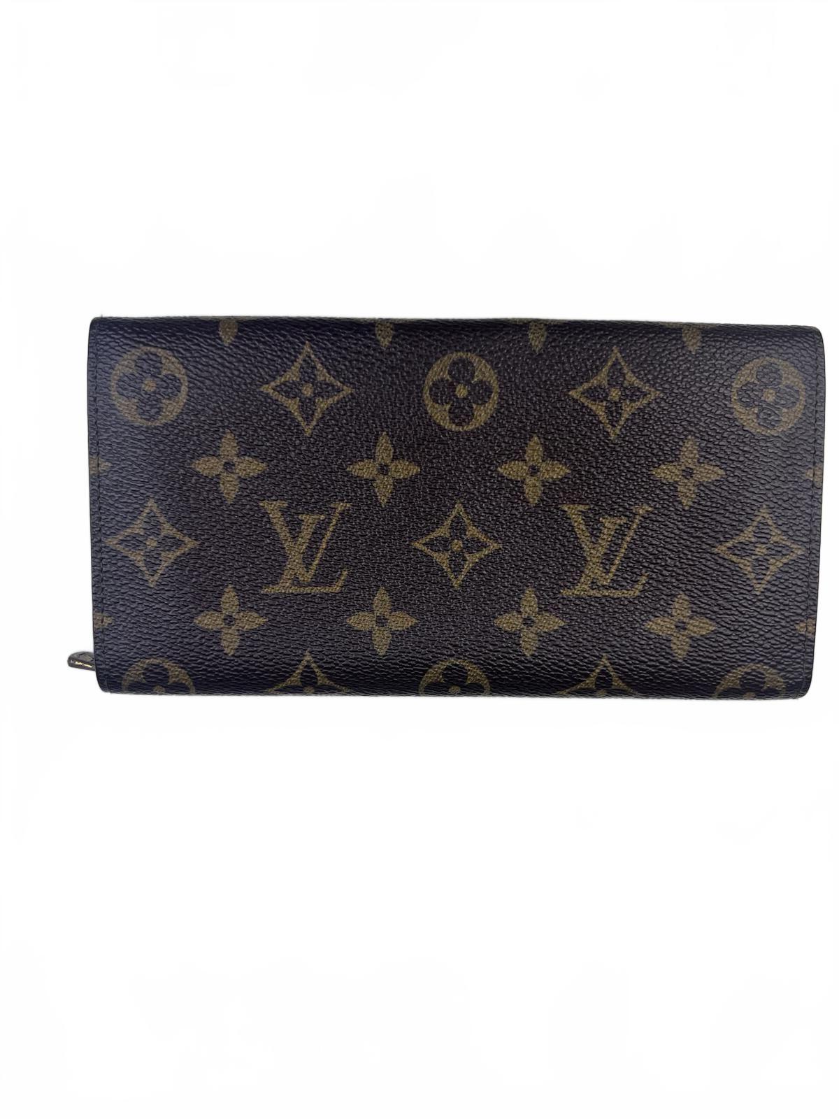 Louis Vuitton Sarah Brown Monogram Long Wallet