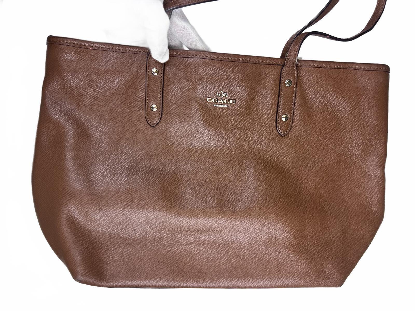 Coach City Brown Leather Tote Bag