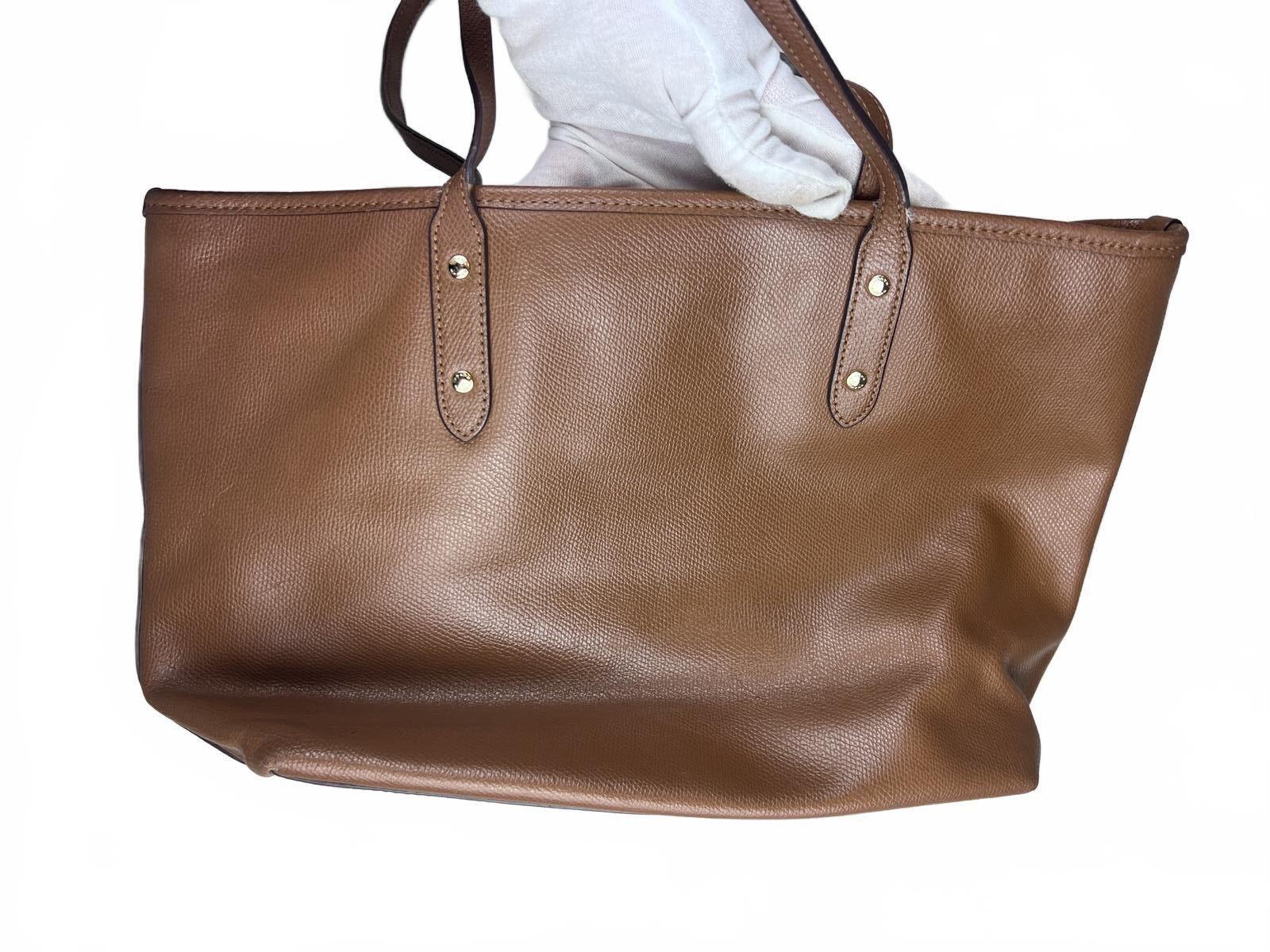 Coach City Brown Leather Tote Bag