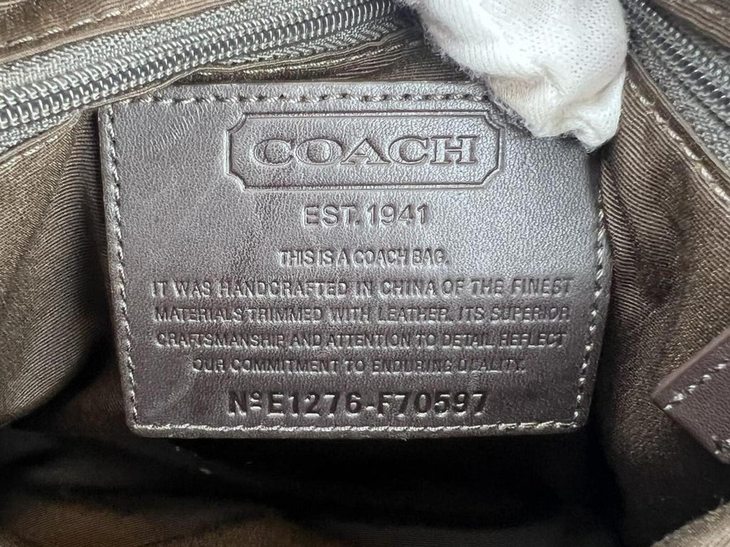 Coach Grey Nylon Corssbody Bag