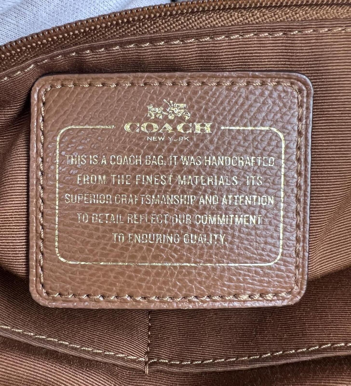 Coach City Brown Leather Tote Bag